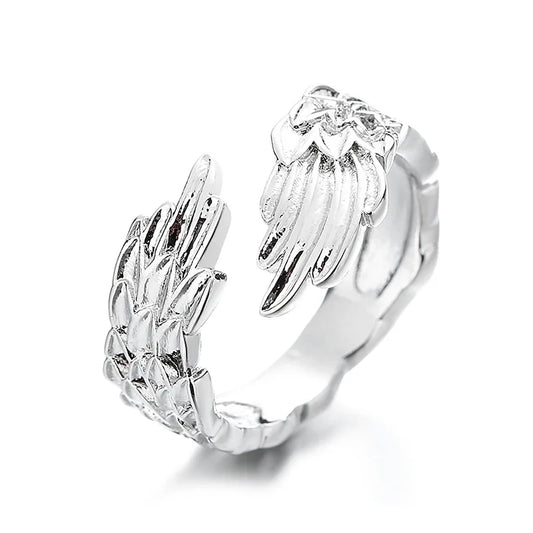 Best Selling Minimalist Fashionable Rings Women's Copper Feather Shape Rings Niche Design Elegant Jewelry Accessories Wholesale