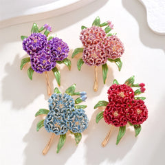Fashion Flowers Sweet Elegant Brooches for Girls Elegant Floral Charms Pins Jewelry for Women Ladies Accessories Wholesale