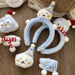 Fashion Sweet Cute Animals Cartoon Head Band for Girls Trendy Fluffy Hair Band for Women Ladies Hair Accessories in Stock