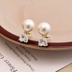 Lady Imitation Pearl New Design Small Clip-On Earring Elegant Glamorous Affordable Lightweight Bulk Jewelry Accessory for Daily
