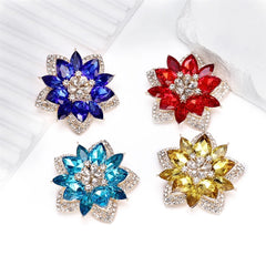 Fashion Flowers Sweet Trendy Stylish Elegant Brooches for Girls Charms Glitter Pins Jewelry for Women Lady Accessories Hot Sale
