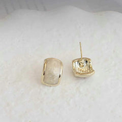 Female Irregular Shape Simple Mini Small Stud Earring Elegant Graceful Fashion Chic Wholesale Jewelry Accessory for Women Daily