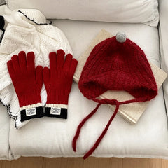 Solid Color Festival Fashion Gloves Hair Band for Baby Girls Cute Sweet Head Band Hat for Kids Children Hair Accessories Chic