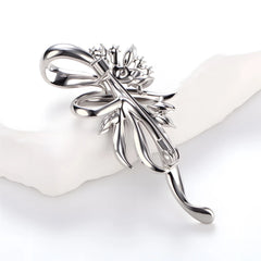 Fashion New Design Elegant Glitter Rhinestone Luxury Brooches for Girls Elegant Pins Jewelry for Women Ladies Accessories Female