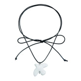 Sweet Sweater Chains for Girls Animals White Dove Stylish Necklaces for Girls Bowknot Choker Fashion Jewelry for Women Ladies