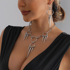 Fashion Punk Glamorous Art Deco Necklaces for Girls Elegant Cool Spicy Jewelry for Women Ladies Accessories Chinese Supplier