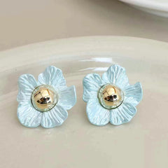 Female Flower Shape Small Stud Earring Fashion Luxurious Dainty Affordable Bulk Jewelry Accessories for Women Daily Causal Use