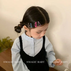 Simple Minimalistic Classic Dot Leopard Print Hair Clips for Baby Girls Cute Sweet Snap Clips for Kids Children Hair Accessories