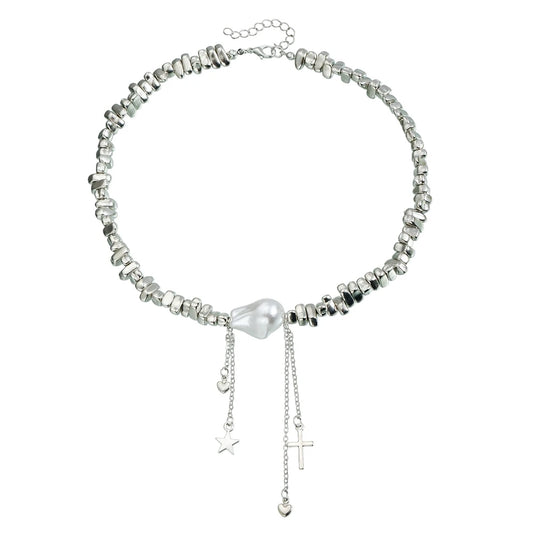 Fashion Simple Beads Art Deco Insta Style Necklaces for Girls Elegant Glamorous Jewelry for Women Ladies Accessories Wholesale
