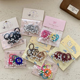 Simple Minimalistic Fashion Scrunchies for Baby Girls Cute Sweet High Elastic Hair Ties for Kids Children Hair Accessories Chic