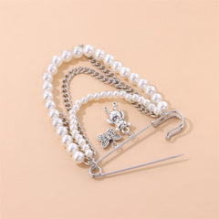 Dainty Fashion Imitation Pearl Refined Brooches for Girls Cute Trendy Art Deco Jewellry for Women Ladies Accessories Wholesale