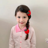 Fashion Cute Apple Kawaii Hair Clips for Baby Girls Stylish Alligators for Kids Children Scrunchies Hair Accessories in Stock