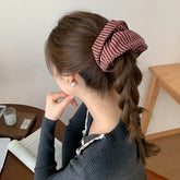 Fashion Trendy Simple Stripe Scrunchies for Girls Minimalistic Hair Ties for Women Ladies Hair Accessories Chinese Supplier