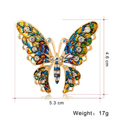 Fashion Dainty Luxury Lustrous Butterfly Brooches for Girls Refined Elegant Pins Jewelry for Women Ladies Accessories Wholesale