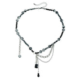 Fashion Beads Star Link Necklaces for Girls Stylish Trendy Art Deco Jewelry for Women Ladies Accessories Teenager Wholesale