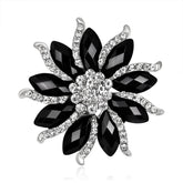 Fashion Glitter Rhinestone Sparking Brooches for Girls Elegant Sweet Pins Jewelry for Women Ladies Accessories Wholesale Sweet