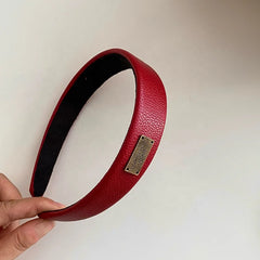 Fashion Simple Red Solid Color Hair Band for Baby Girls Trendy Chic Minimalistic Head Band for Kids Child Hair Accessories