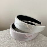 Fashion Glitter Lustrous Simple Head Band for Girls Sweet Elegant Minimalistic Bowknot Hair Band for Women Lady Hair Accessories