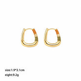 Fashion Simple Copper Minimalistic Hoop Earrings for Girls Trendy Jewelry for Women Ladies Wholesale China Manufacturer Bulk