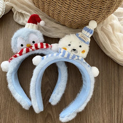 Fashion Sweet Cute Animals Cartoon Head Band for Girls Trendy Fluffy Hair Band for Women Ladies Hair Accessories in Stock