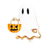 Fashion Pumpkin Ghost Horrible Halloween Brooches for Girls Trendy Glamorous Pins Jewelry for Women Ladies Accessories Hot Sale