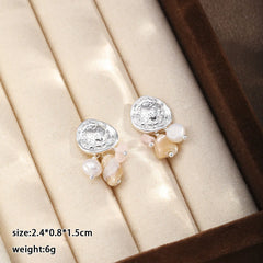 Fashion Turquoise Freshwater Pearl Shell Drop Earrings for Girls Boho Elegant Jewelry for Women Ladies Wholesale China Factory