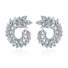 Fashion Luxury Glitter Bold Rhinestone Drop Earrings for Girls Trendy Stylish Elegant Vintage Jewelry for Women Lady Accessories