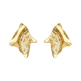 Irregular Hollow Texture Stud Earrings Gold Personality Ins Cool Simple Trendy Earrings Women Unisex Cross-border Wholesale