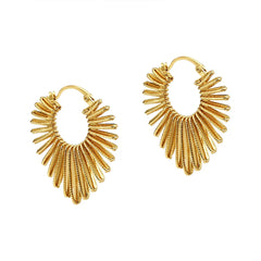 Europe and American Trendy Hoop Earrings High-end Elegant Hollow Line Love Earrings Fashion Chic Earrings Cross-Border Wholesale