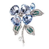 Fashion Sweet Glitter Rhinestone Sparking Brooches for Girls Elegant Luxury Pins Jewelry for Women Ladies Accessories Hot Sale