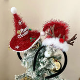 2025 Christmas Solid Color Classic Letter Hair Band for Baby Girls Sweet Fashion Deer Head Band for Kids Child Hair Accessories