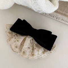 Fashion Sweet Elegant Bowknot Dress Hair Clips for Girls French Style Graceful Barrettes for Women Ladies Hair Accessories