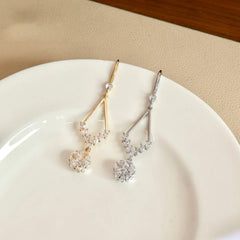 Sweet Elegant Simple Art Deco Tassel Drop Earrings for Girls Fashion Trendy Dainty Jewelry for Women Lady Accessories Wholesale