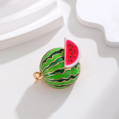 Fashion Sweet Fruits Watermelon Brooches for Girls New Design Glamorous Pins Jewelry for Women Ladies Accessories Wholesale