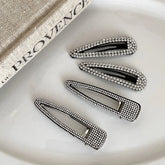 Female Hot Sale Rhinestone Small Alligator Clip Fashion Chic Sparking Glitter Customized Bulk Order in Stock Hair Clip Accessory