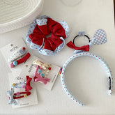 Sweet Fashion Chic Polka Dot Bowknot Scrunchies for Baby Girls Cute Sweet Kawaii Hair Ties for Kids Children Hair Accessories