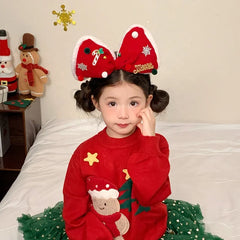 2025 Christmas Santa Claws Classic Hair Bands for Baby Girls Cute Sweet Fashion Head Band for Kids Children Hair Accessories