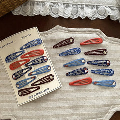 Fashion Water Drop Simple Hair Clips for Baby Girls Durable Trendy Snap Clips for Kids Children Hair Accessories in Stock