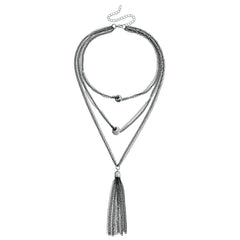 Fashion Metal Elegant Stylish Trendy Tassel Necklaces for Girls Glamorous Refined Jewellry for Women Ladies Accessories Chic