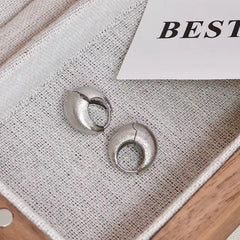 Fashion Simple Minimalistic Art Deco Hoop Earrings for Girls Classic Dainty Fine Jewelry for Women Ladies Accessories Wholesale