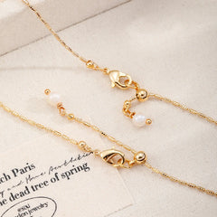 Female Hand-Painted Drip Glaze Freshwater Pearl 18k Gold-plated Pendant Necklace Elegant Fashion in Stock Jewelry for Women