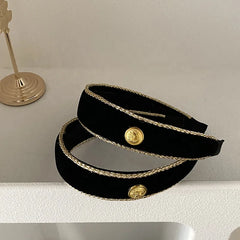 Female Solid Color Wide Hairbands Elegant Vintage Simple Customized Wholesale in Stock Headbands Accessories for Women Office