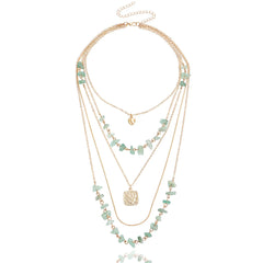 Fashion Layered Wearing Elegant Luxury Glamorous Dainty Necklaces for Girls Sweater Chains Elegant Jewelry for Women Ladies