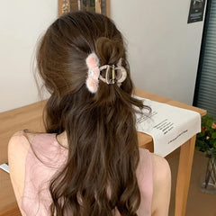 Fashion Trendy Elegant Glitter Hair Claw Clips for Girls Sweet Stylish Claws for Women Ladies Hair Accessories Chinese Supplier