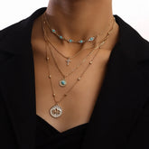 Fashion Trendy Dainty Elegant Necklaces for Girls Glamorous Gold Plated Jewellry for Women Ladies Accessories Chinese Supplier