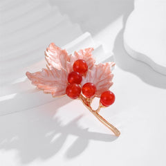Fashion Leafs Sweet Elegant Brooches for Girls Stylish Dainty Glamorous Pins Jewelry for Women Ladies Accessories Wholesale