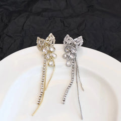 Women Hot Sale Butterfly Flower Decorative Drop Earring Fashion Elegant Graceful Dainty Wholesale Jewelry Accessories for Causal