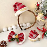 Female 2025 Hot Sale Christmas Festival Hairbands Barrette Fashion Lovely Beauty Hair Clips Headbands Accessories Set for Girls