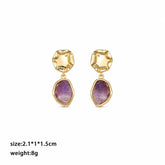 Fashion Copper Crystal Sweet Vintage Drop Earrings for Girls Sweet Jewelry for Women Ladies Wholesale China Manufacturer Bulk