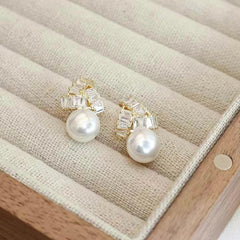 Luxury Butterfly Elegant Sweet Butterfly Bowknot Drop Earrings for Girls Glamorous Imitation Pearl Jewelry for Women Accessories